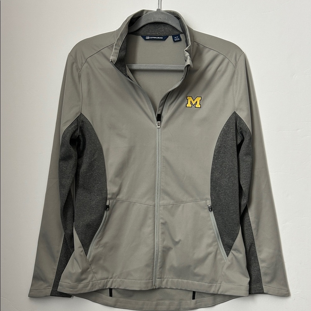 Cutter and Buck Michigan Wolverines Men's Graphite Jacket M